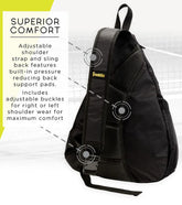 franklin triple crown elite sling bag